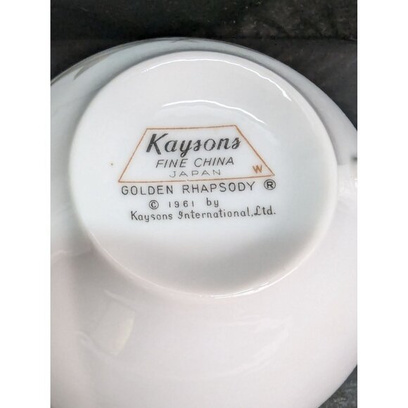 Kaysons Fine China Golden Rhapsody 1961 Cup and Saucer Set Lot of 2 - Picture 7 of 7